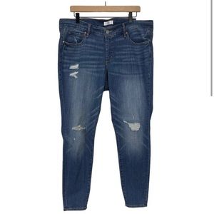 LOFT Plus Slim Pocket Skinny Jeans Size 16 NEW